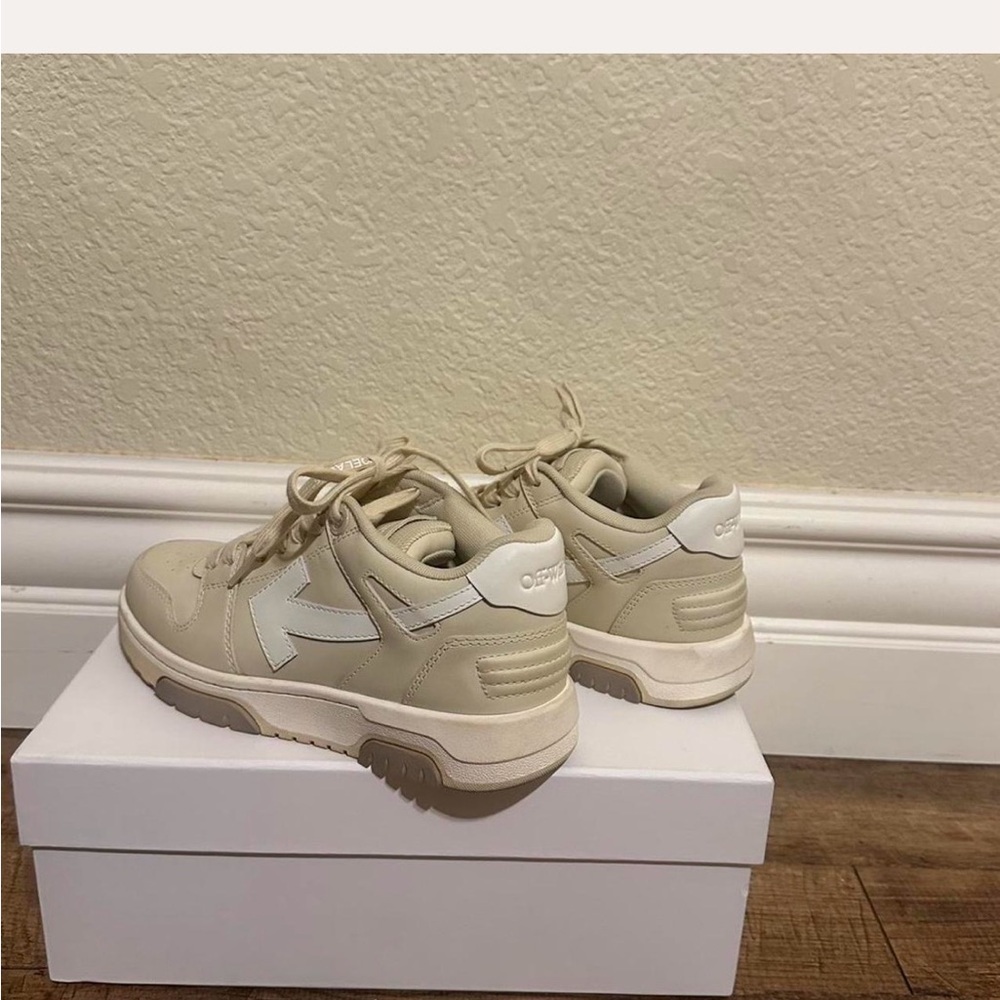 Off-White Cream and White Sneakers